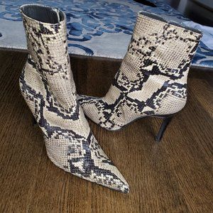 Stuart Weitzman Snakeskin Boots